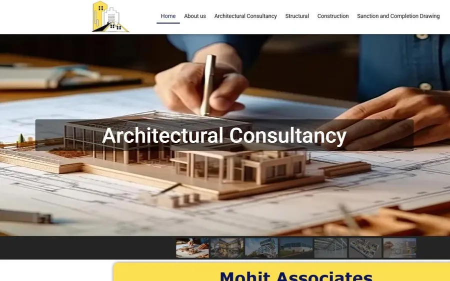 Home page of the Mohit Associates website