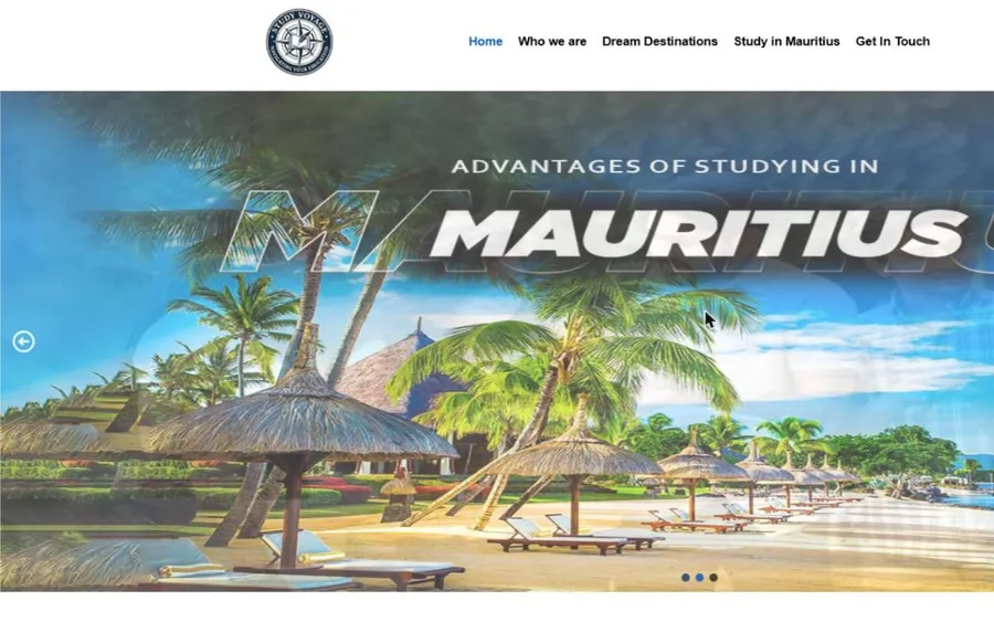 Home page of the Study Voyage website